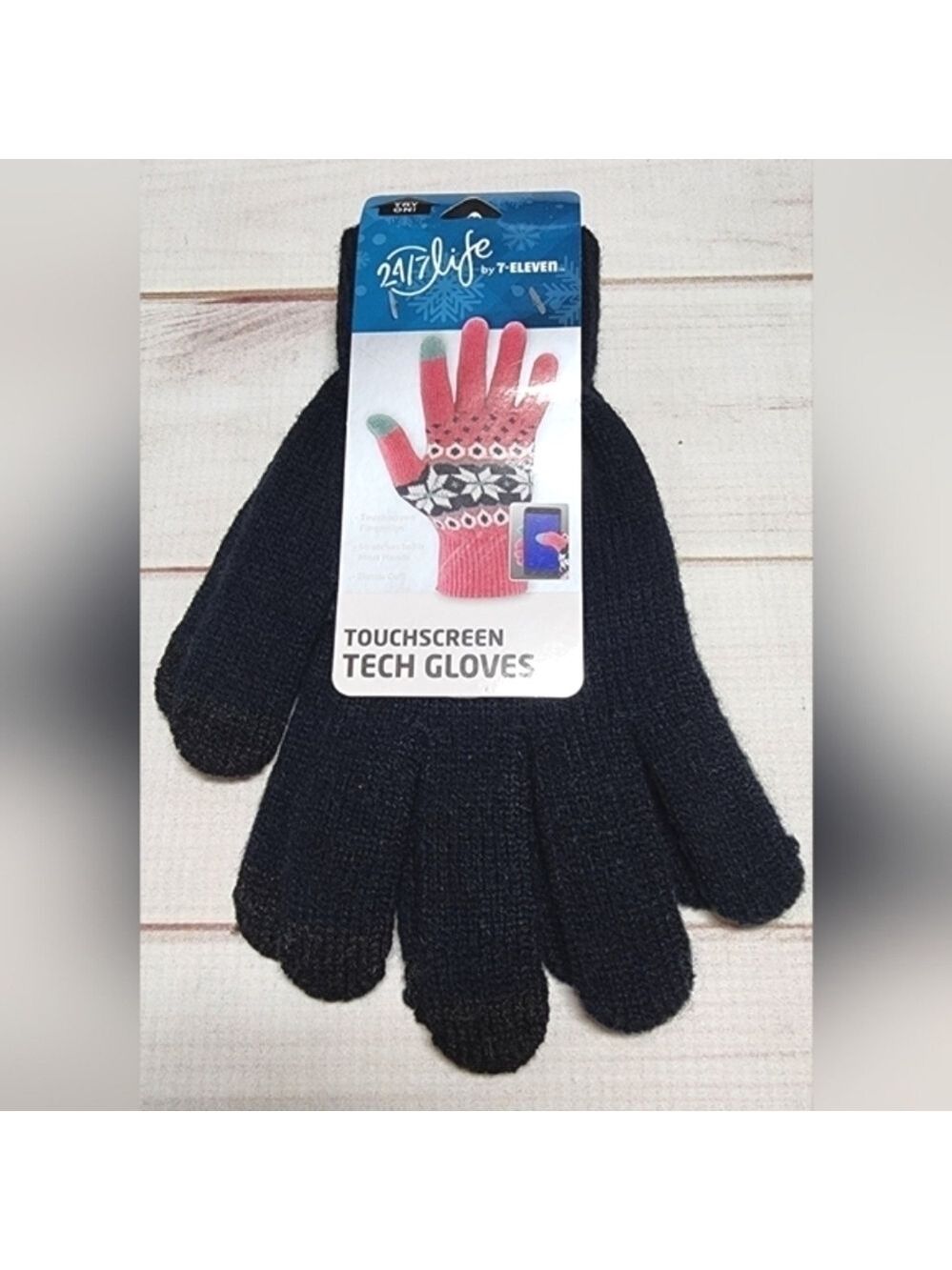 24/7 Life Touchscreen Tech Gloves in Dark Blue One Size - New With Tags